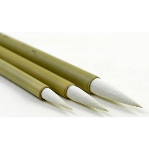3pcs Woolen Hair Calligraphy Brush Student Chinese Meticulous Painting Brush Pen Set Chinese Painting Coloring Brush Tinta China