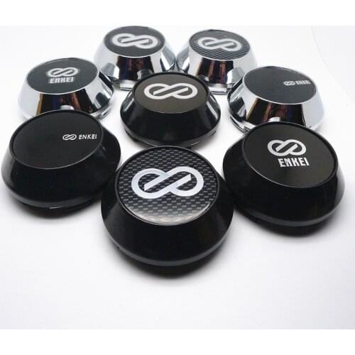 4pcs 65mm For ENKEI Wheel Center Hub Cap Covers Car Styling Emblem Badge Logo Rims Cover 45mm Stickers Accessories