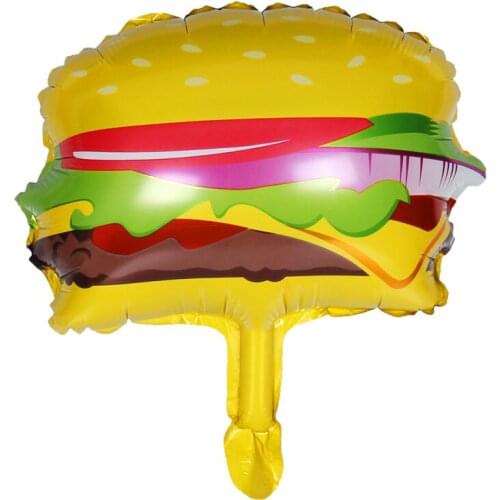 5pce New big Hamburg ice cream cake donut Pizza food balloon wedding birthday party decoration cake shop inflatable balloons