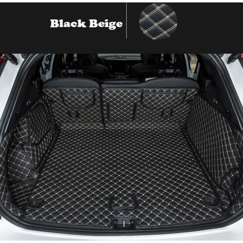 For Volvo XC60 2018 Accessories Microfiber Leather Car Styling Trunk Mats Liner Carpet Guard Protector Mat Car Accessories