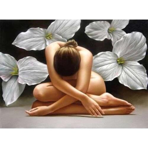 5D DIY Diamond Embroidery Flower woman Pattern Diamond Painting Cross Stitch Full Square/round Rhinestone Home Decor P209