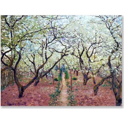 Diamond Painting Full Square Monet Diamond Embroidery Mosaic Pictures Of Rhinestones Art Cross Stitch Kit Orchard in Bloom