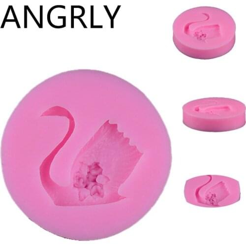 ANGRLY 10pcs 3D Flower Silicone Sugarcraft Fondant Mold Cake Baking Decorating Tool Kitchen Cake Mould