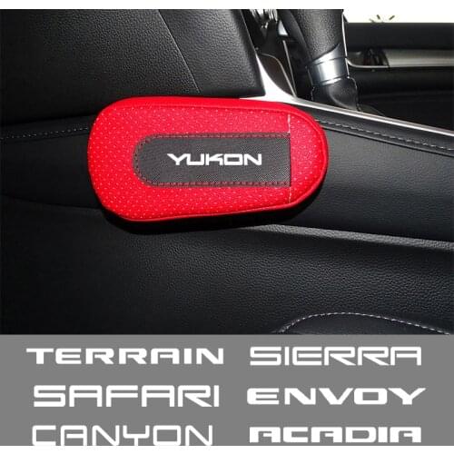 Car soft leather leg pads knee pads seat support elbow support For GMC Acadia Canyon Envoy Safari Sierra Yukon car accessories