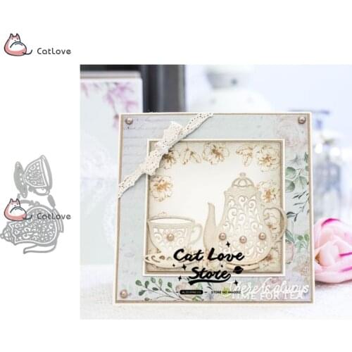 Teacup Kettle Pot Metal Cutting Dies Stencils For DIY Scrapbooking Paper Card Decorative Craft Dies Embossing Die Cuts New 2019