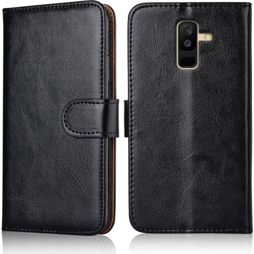 For Samsung A6+ 2018 Cover Wallet Flip Case Leather Fitted Case For Para On Samsung Galaxy A 6 A6 Plus 2018 A605F A605 Coque