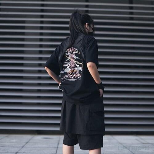 Cotton T-shirt WSNHlab cybernetics print futuristic techwear ninjawear streetwear harajuku