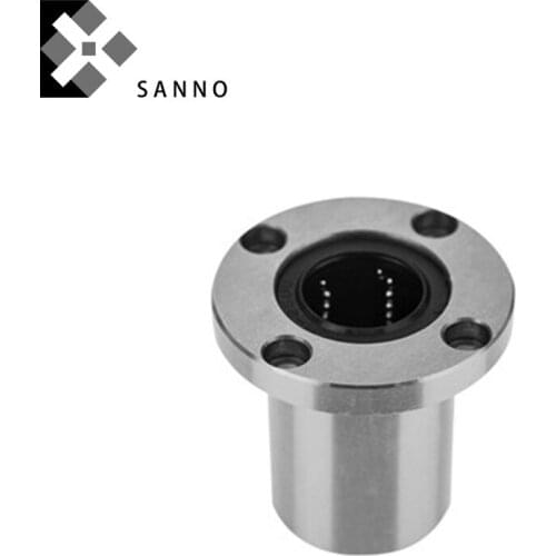 LMF50UU / LMF60UU straight line rolling bearing extended flange mount linear bearing LHFR flange bearing
