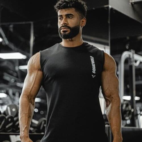 Tank Top Men Fitness Bodybuilding Workout 100% Cotton Sleeveless shirt Male Summer Casual Singlet Undershirt Crossfit Clothing