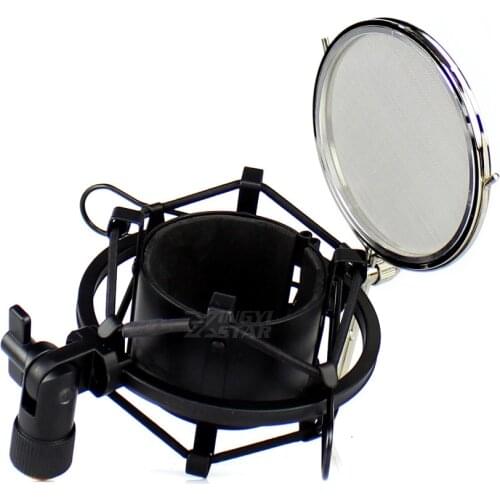Metal Shockmount Spider Microphone Shock Mount Stand For P120 P220 P420 C314 C214 P820 Tube Condenser Mic Wind Screen Pop Filter