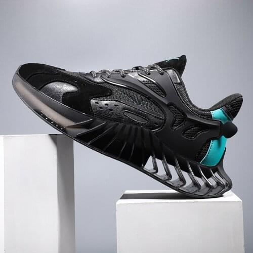 2020 Men Blade Sneakers Mesh Breathable Running Sport Shoes Male Lace Up Non-slip Men Low Athletic Sneakers Casual Mens Shoes