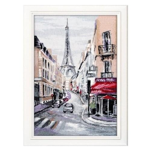 2021 Gold Collection Craft Heart of Paris Beginner Embroidery Stitches with 100% Cotton Flosses & Free Shipping for Wall Decor
