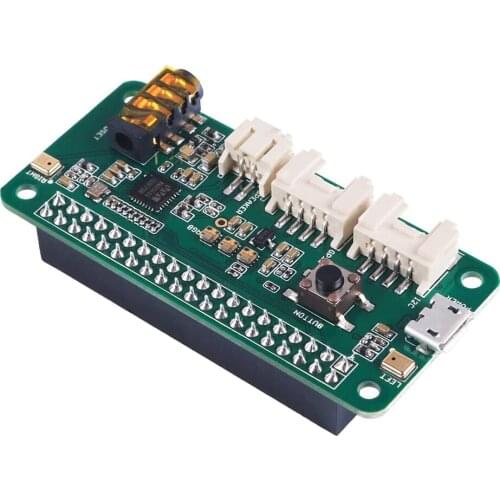 Raspberry Pi 4 Respeaker 2-Mics Pi HAT Intelligent Voice Microphone Extension Board For Raspberry Pi 3 Model B 4B/3B+/3B/Zero W