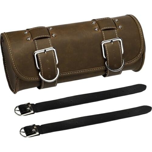 Motorcycle Saddle Bags PU Leather Motorbike Tail Bag Side Front Rear Tool Storage Steering Wheel Bag Bike Bag Universal