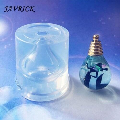 DIY Silicone Mold Resin Drift Bottle Pendant Epoxy Resin Molds Jewelry Making