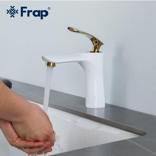 FRAP Basin Sink Taps Single Handle Basin Faucet Hot and Cold Mixer Water Deck Mounted Basin Tap torneira Y10054/55/56/57/58