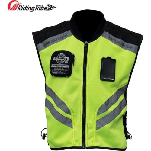 Riding Tribe Motorbike Riding Reflective Jacket Motorcycle Safty Waistcoat Warning Clothing High Visibility Vest Team Uniform