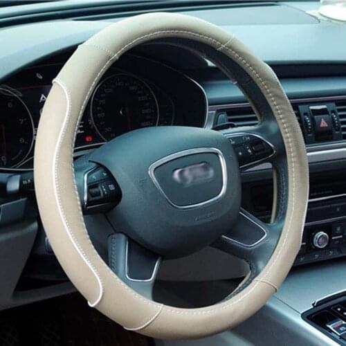 Car interior products Fashion car steering wheel cover New leather four seasons universal car handle
