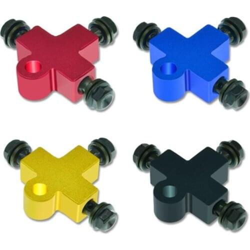 1set Universal Motorcycle Modification Aluminum Alloy Accessories Brake Hose Pipe Tee Adapter Oil Tube Joint