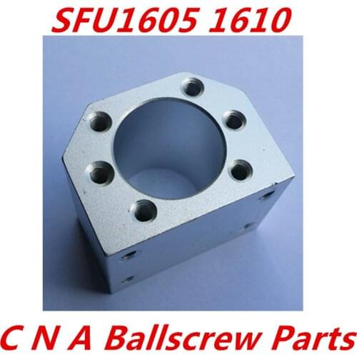 Brand New 1pc 1605 ball nut housing bracket holder aluminium for 16mm ball screw SFU1605 SFU1604 SFU1610 CNC parts