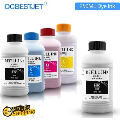250ML*5 Color Dye Ink For Canon PFI 120 320 307 707 Refill For TM-200 TM200 TM-205 TM-300 TM-305 TM300 iPF 830 840 850 Printer
