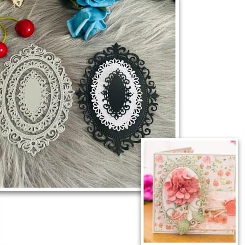 3 pcs set oval lace frame background Metal Cutting Dies DIY Scrapbook Paper Cards Embossing Craft Die Cut handmade craft