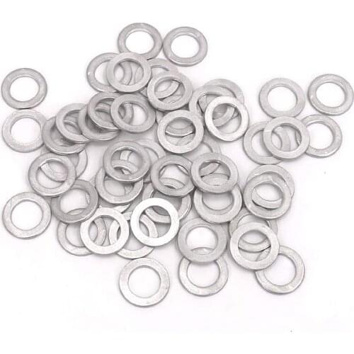 50 Pieces Engine Oil Crush Washers Drain Plug Gaskets 94109-14000 for Fits Civic, Accord, CR-V/CRV, Pilot, and More