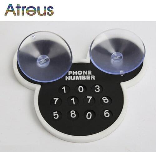 Atreus Car cartoon temporary parking card number plate for Toyota Corolla RAV4 Subaru XV Chevrolet Cruze Aveo sail Saab Dacia