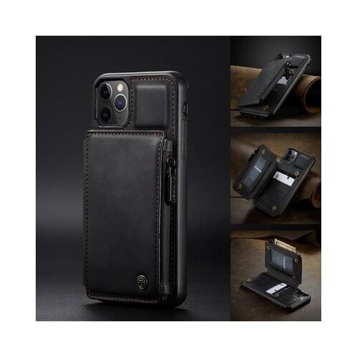 CaseMe Retro Back Case For Samaung Galaxy Note20 10 S21 S20 S10 Plus Ultra Card Slot PU Leather Wallet A52 A72 Holder Cover