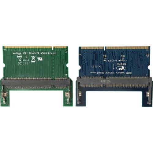 DDR2/DDR3 Laptop SO DIMM to Desktop DIMM Adapter Memory RAM Adapter Card Double-sided Chip with Dual Channel for Laptop