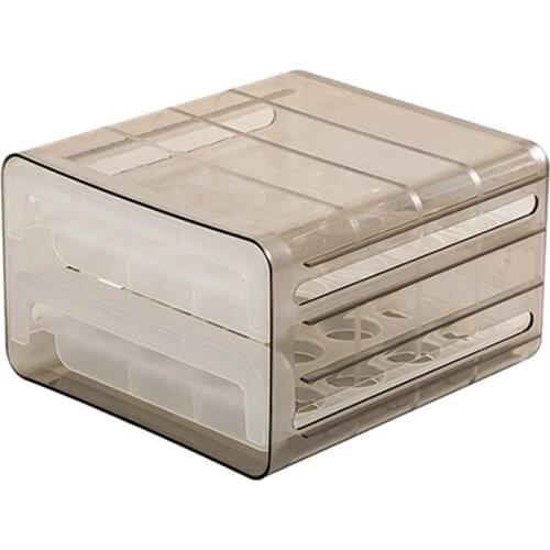 Egg Carton Refrigerator Fresh-Keeping Storage Box Plastic Double Drawer Type Egg Rack Support