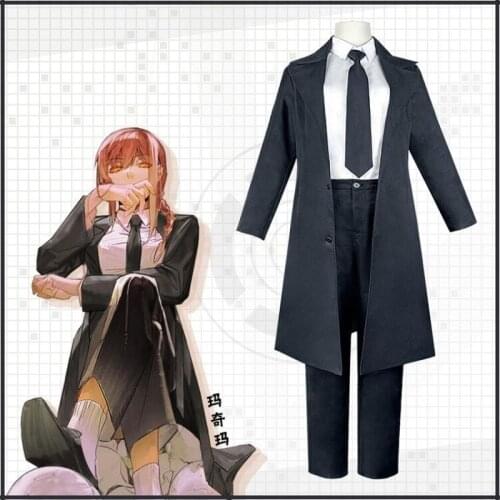 Hot New Japan Anime Chainsaw Man Makima Cosplay Costumes Women Business Suit Uniform