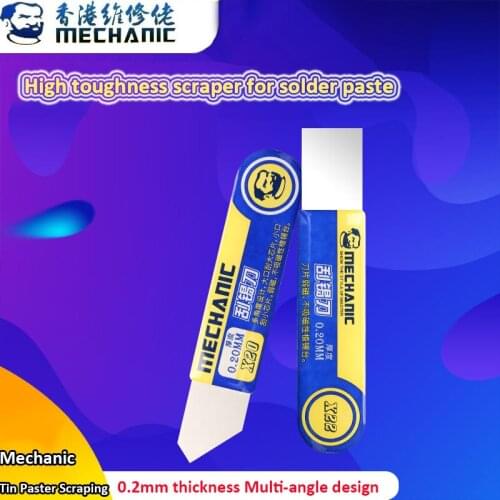 Mechanic Mobile Phone Repair Tools High Toughness Tin Scraper Tin Paste Scraper Tin Planting Helper Solder Paste Scraper Blade