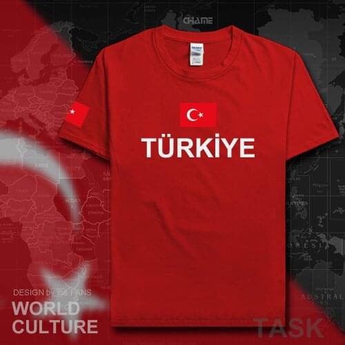 Turkey t shirt men TUR 2017 t-shirts nation team 100% cotton fans tops letters street wear fitness tshirt Turkish Turk country