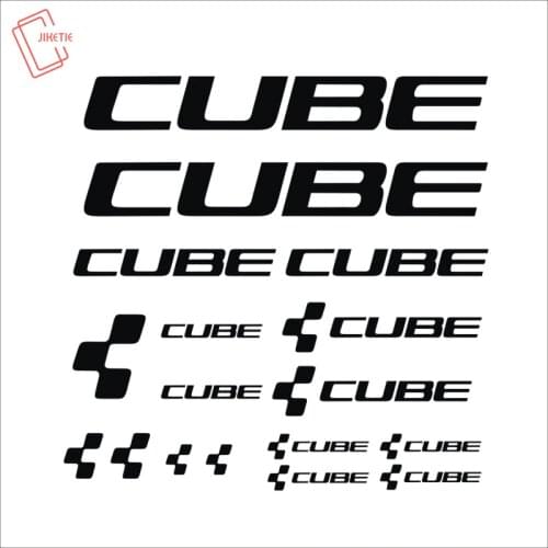 CUBE Bicycle Frame Stickers Decals Cycling DIY Stickers Decoration Racing Cycling Reflective Decals Kits Vinyls Bike Art Decor