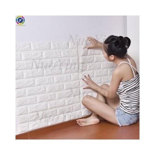 3D Wall Stickers Imitation Brick Bedroom Decor Waterproof Self-adhesive Wallpaper Panel for Home Living Room Kitchen TV Backdrop