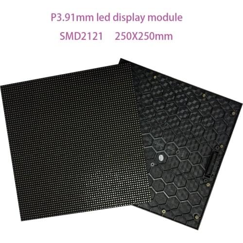 P3.91 Outdoor Full Color LED Display Panel, 64 * 64 pixel, Size 250x250mm, 1/16 Scan SMD 3 in 1, 3.91mm RGB Led Module Panel