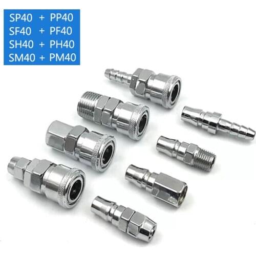 Pneumatic fitting PP40 SP40 PF40 SF40 PH40 SH40 PM40 SM40 C type Hose Quick connector Compressor air