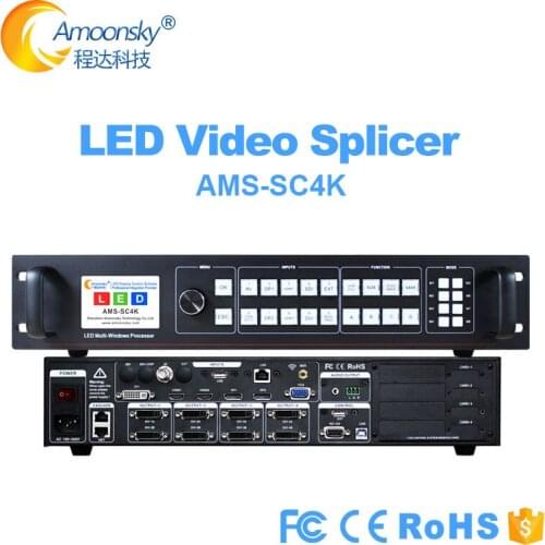 Mutil window screen processor SC4K like vdwall 780H support linsn nova sending card ts802d msd300 for led board display