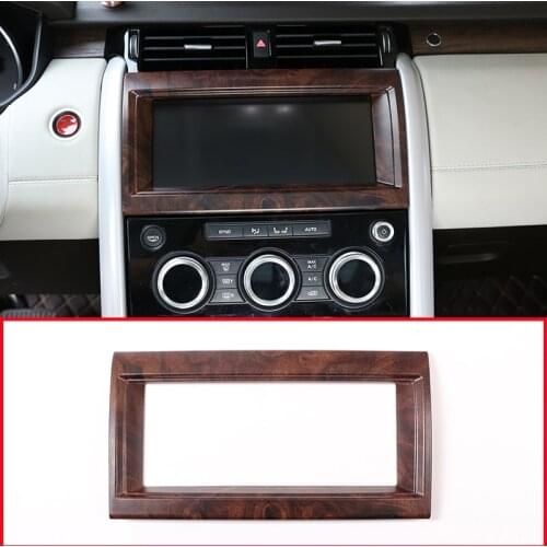 Rose Wood Grain For Land rover Discovery 5 LR5 L462 2017 2018 ABS Interior Navigation box Frame Cover Trim