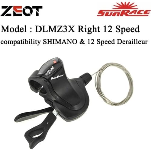 SunRace DLMZ3X 12 Speed Right Shifter 1x12 / 2x12 / 3x12 Speed MTB Right Shifting Levers For Shimano Sram 12 Speed Derailleurs