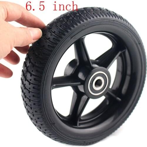 Super 6.5 inch solid wheel with a plastic hub/rim for Electric Scooter Smart Folding Electric Longboard Hoverboard