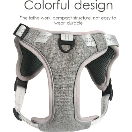 Pet Training Vest Harnesses Breathable Cool Adjustable Buckle, Comfortable Chest Strap For Medium And Large Dogs