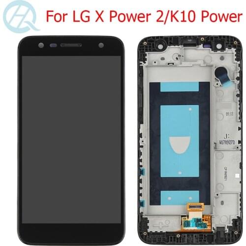 Original LCD For LG X Power 2 Display With Frame Touch Screen 5.5" LG K10 Power M320TV X500 M320 M320F M320N LCD Screen Assembly