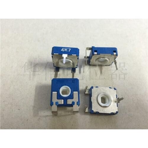 10pcs spain for ACP square adjustable potentiometer CA14NV17.5 220K 4.7k 14MM * 14MM