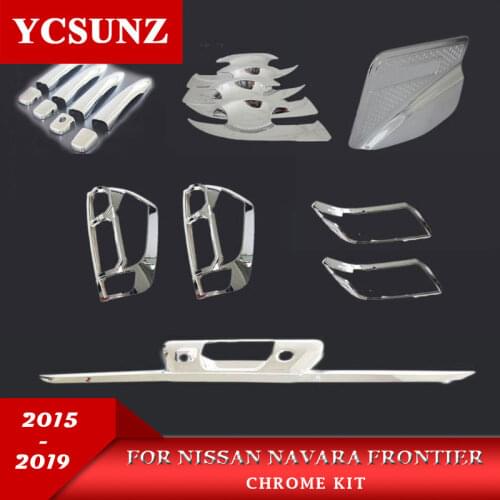 2014-2019 2020 for Nissan Navara Np300 Chrome kits Accessories For Nissan Navara Frontier 2016 D23 Decorative Parts Ycsunz
