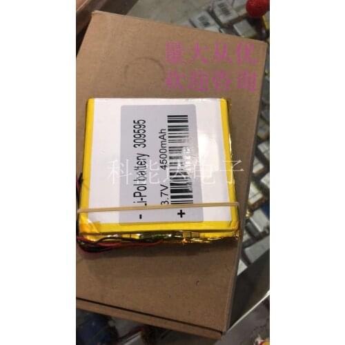 3.7V polymer lithium battery 309595 4500MAH mobile power Tablet PC DIY