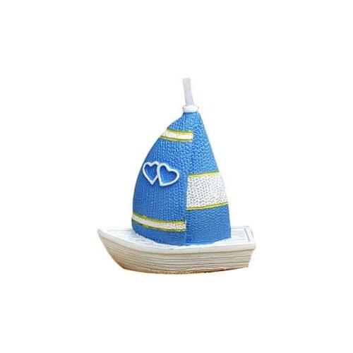 3d DIY chocolate handmade soaps silicone sailboat cake decoration candles mold
