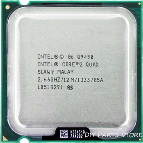 4 core INTEL Core 2 Quad Q9450 CPU INTEL Q9450 Processor 2.5Ghz/12M /1333GHz) Socket LGA 775