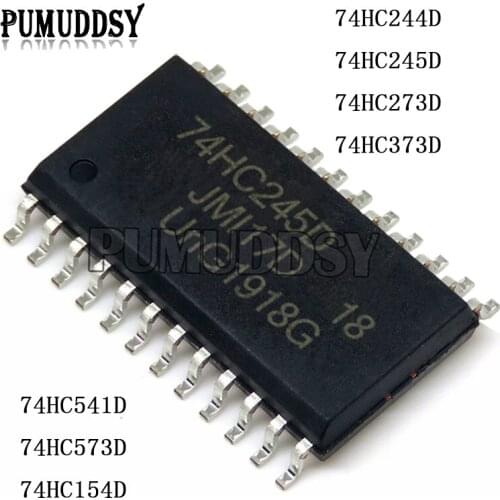 10pcs/lot 74HC244D 74HC244 SOP SN74HC244DWR SOP-20 74HC245D 74HC245 74HC273D 74HC373D 74HC154D 74HC541D 74HC573D